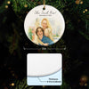 Couple Proposal Engagement Personalized Ceramic Ornament, Engagement Gift for Couple, Christmas Engagement Keepsake for Couple