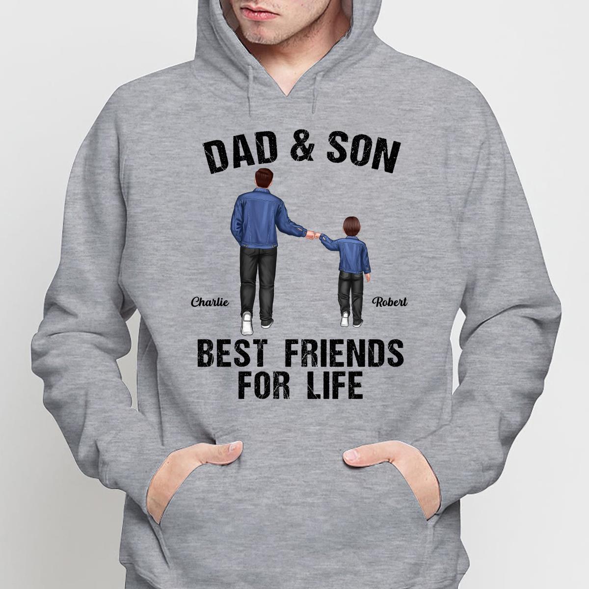 Dad Grandpa Kids Punch Hands Best Friends For Life Personalized Shirt