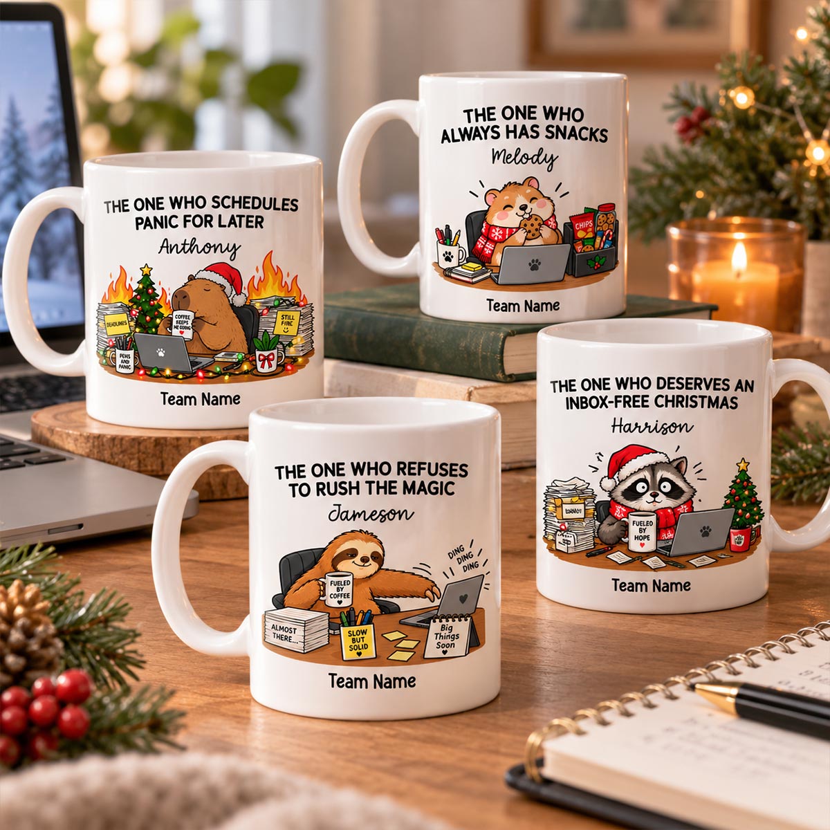 Funny Office Character Workplace Identity - Personalized Mug - Funny Gift For Coworkers, Colleagues, Secret Santa Gift