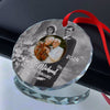 Personalized Wedding Anniversary Glass Ornament with Then and Now Photos, Custom Golden/Silver Anniversary Keepsake, Gift for Parents Grandparents