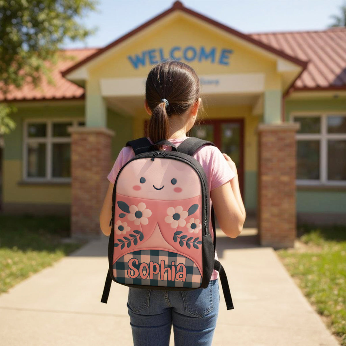 Monogram Animal Theme Personalized Kid Backpack, Back to School Backpack for Boys, Girls, 12 Different Designs