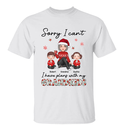 Sorry I Can‘t I Have Plans With My Grandkids Personalized Hoodie Sweatshirt