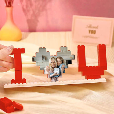 Personalized Building Blocks Puzzle, Custom Photo Puzzle, I Love You Block Puzzle, Birthday, Gifts for Her, Anniversary Gift, Gifts for Momm