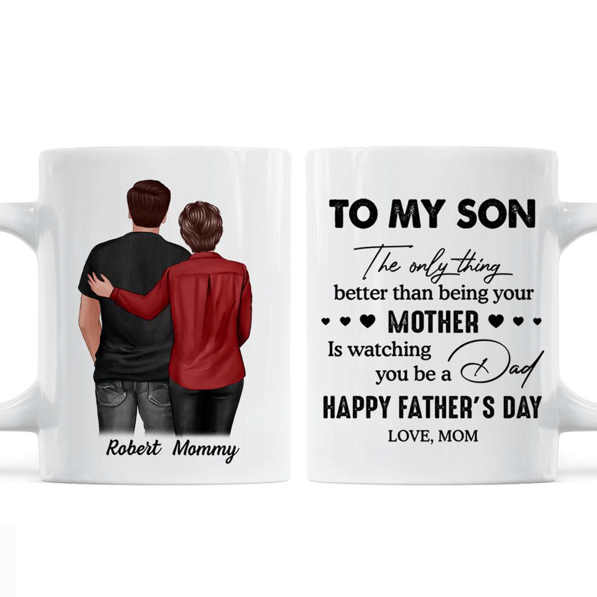 To My Son From Mom Personalized Mug, Father's Day Gift For Son -  TrendingCustom, image size:1200x1200
