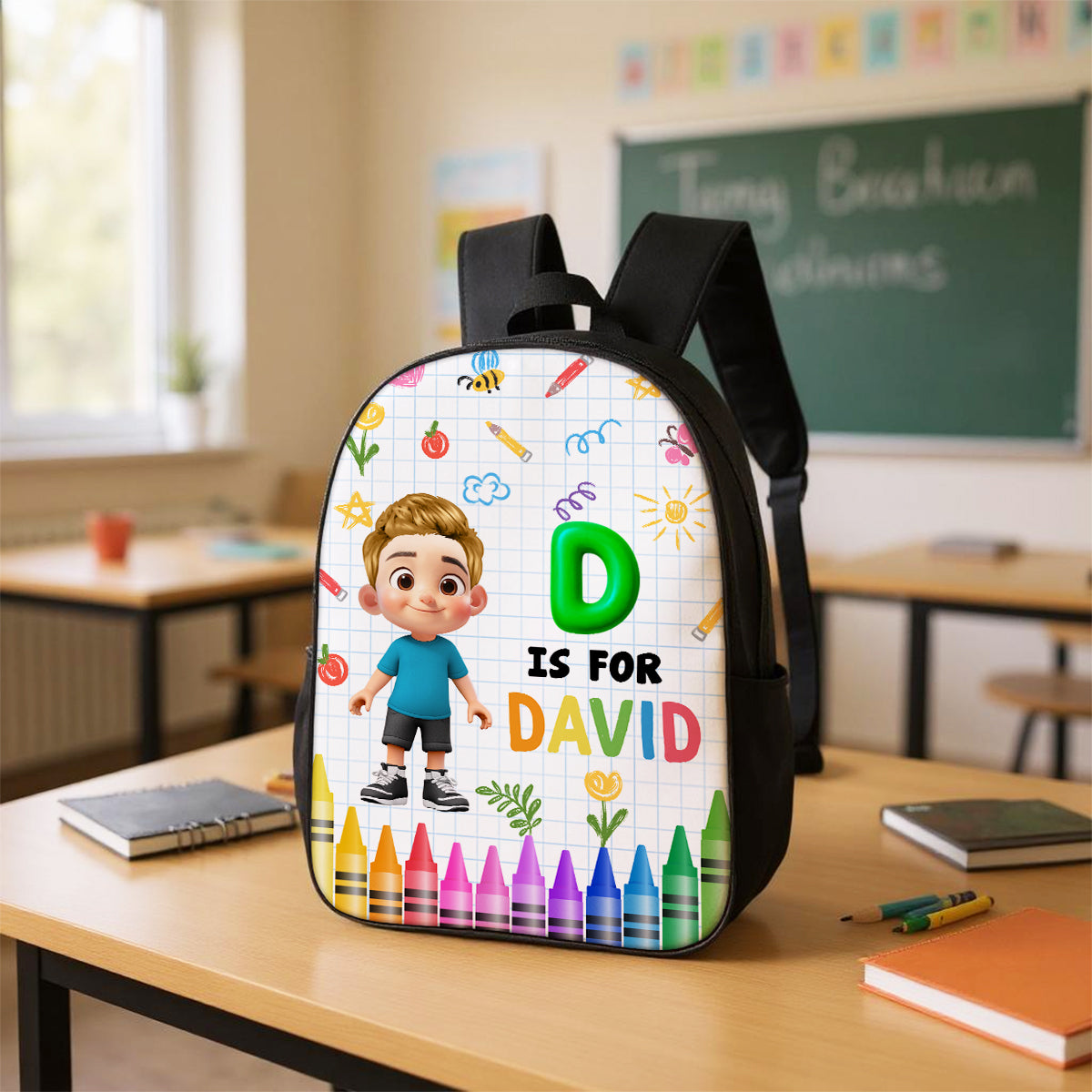 School Kid's Name Personalized Kid Backpack, Back To School gift