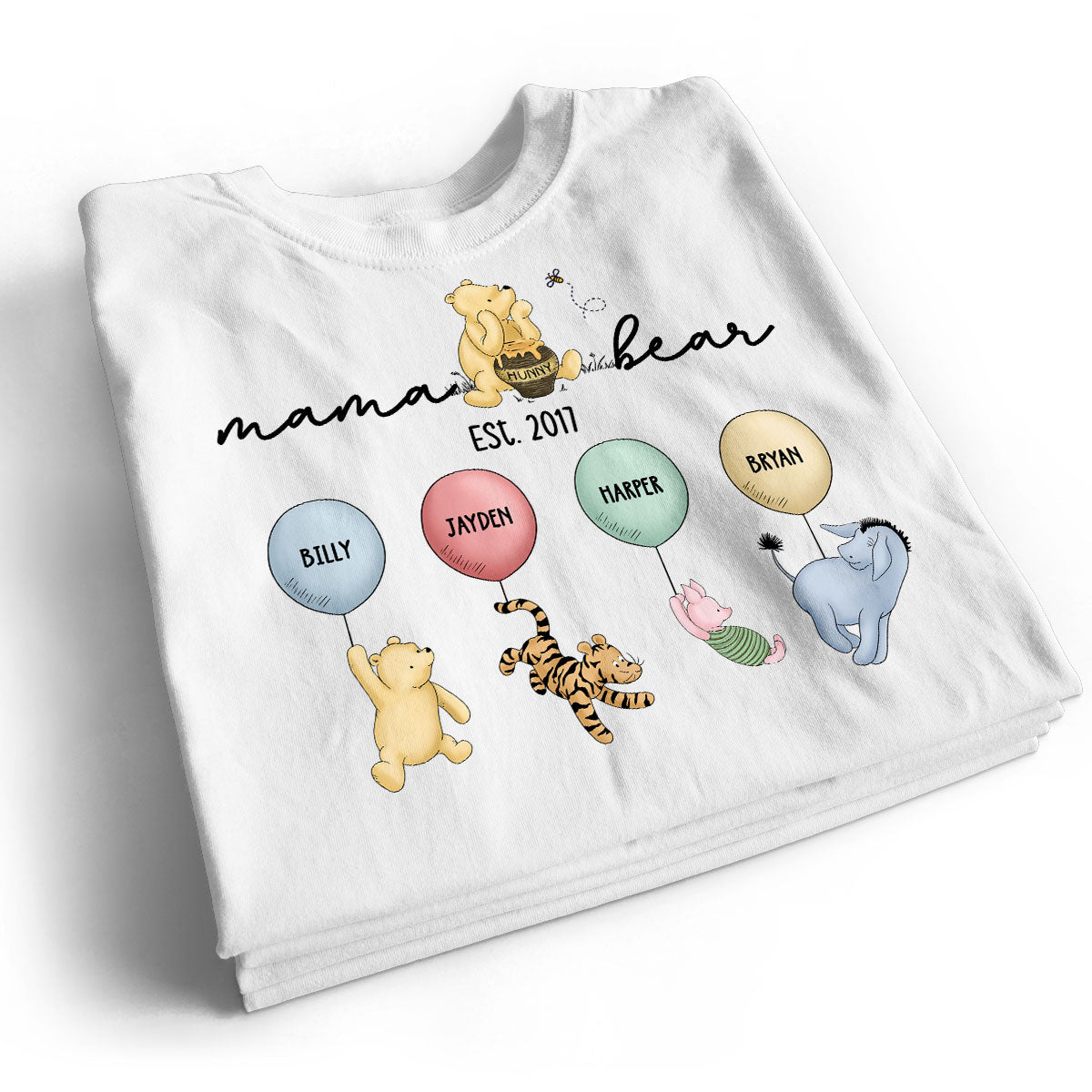 The Grandest of Tales: A ‘Winnie The Pooh’ Parade of Grandkids! - Customized by You, Gift For Grandma, Gift For Mom