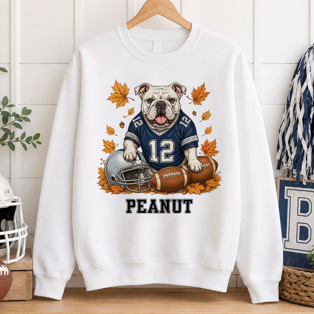 Trending Football Dog Cat Upload Photo - Personalized Shirt - Fall Season Gift For Man, Woman
