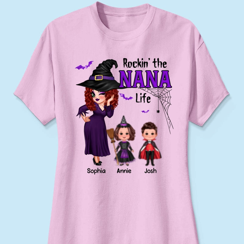 Pretty Woman Halloween Rockin‘ The Grandma Mom Life Personalized Shirt