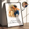 A Man And His Dog, A Girl And Her Dog A Bond That Can't Be Broken Personalized Poster, Watercolor Portrait from Photo