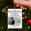 The Love Story Time Where it all began Custom Map Personalized Acrylic Ornament - Anniversary, Christmas Gift for Husband, Wife