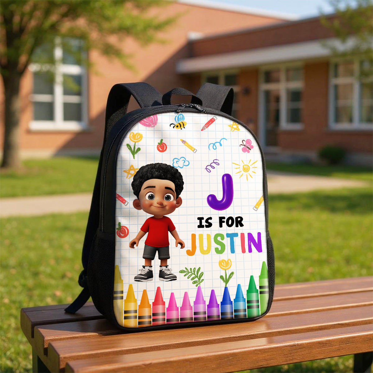 School Kid's Name Personalized Kid Backpack, Back To School gift