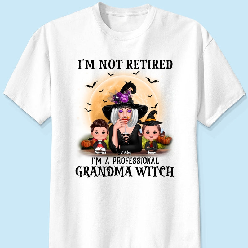 Professional Grandma Witch Halloween Personalized Shirt