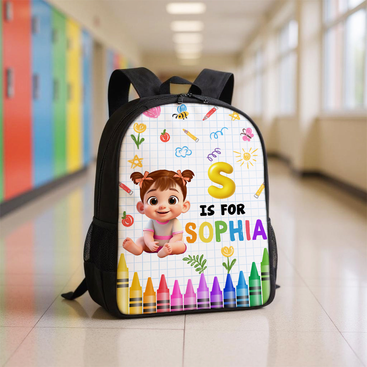 School Kid's Name Personalized Kid Backpack, Back To School gift