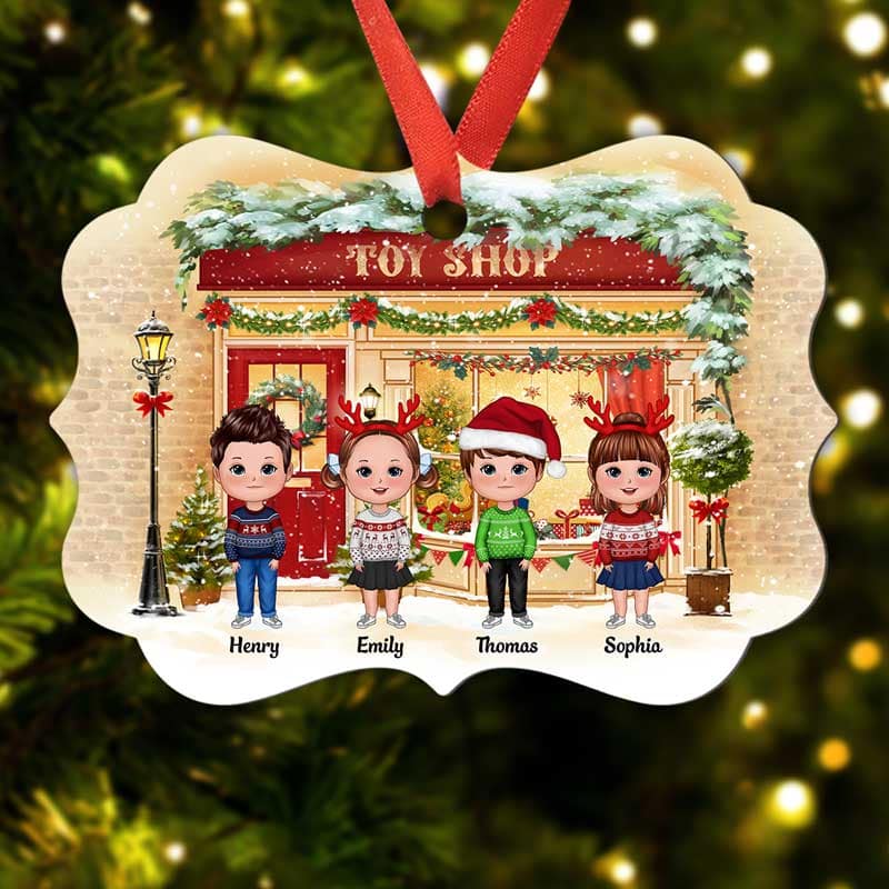 Doll Kids Toy Shop Personalized Christmas Ornament