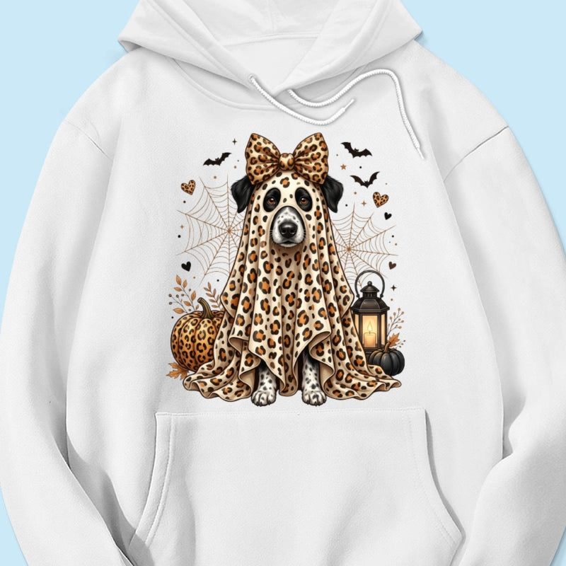 Custom Dog Cat Pet Ghost from Photo - Personalized Shirt - Trendy Halloween Tee for Dog Mom, Cat Mom