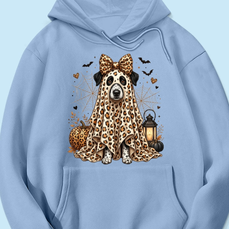 Custom Dog Cat Pet Ghost from Photo - Personalized Shirt - Trendy Halloween Tee for Dog Mom, Cat Mom