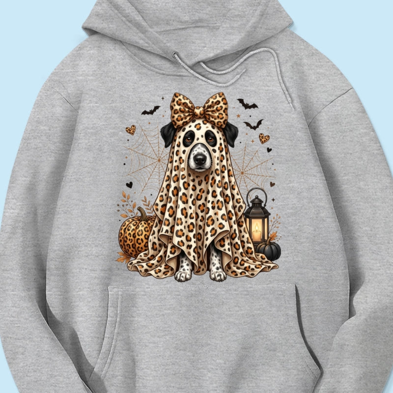 Custom Dog Cat Pet Ghost from Photo - Personalized Shirt - Trendy Halloween Tee for Dog Mom, Cat Mom