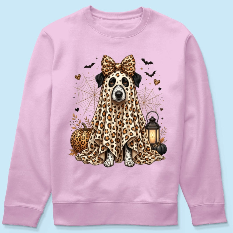 Custom Dog Cat Pet Ghost from Photo - Personalized Shirt - Trendy Halloween Tee for Dog Mom, Cat Mom