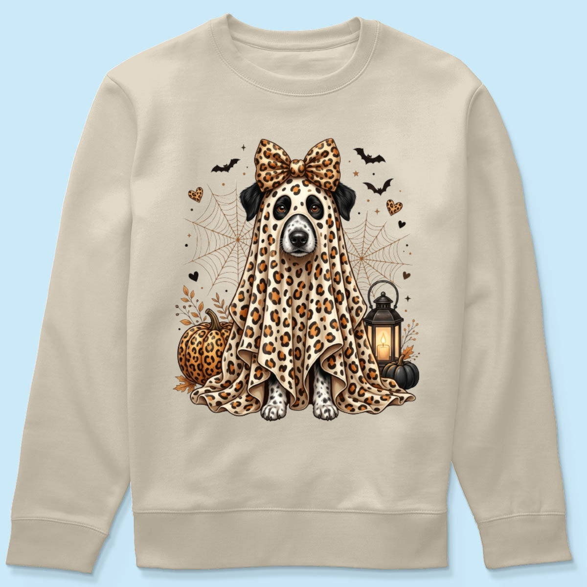Custom Dog Cat Pet Ghost from Photo - Personalized Shirt - Trendy Halloween Tee for Dog Mom, Cat Mom