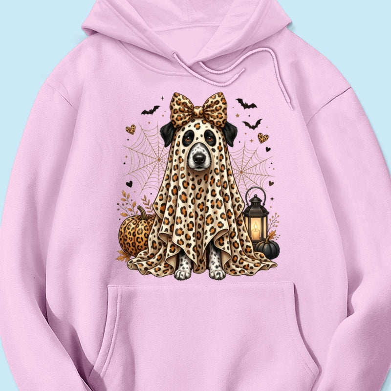 Custom Dog Cat Pet Ghost from Photo - Personalized Shirt - Trendy Halloween Tee for Dog Mom, Cat Mom