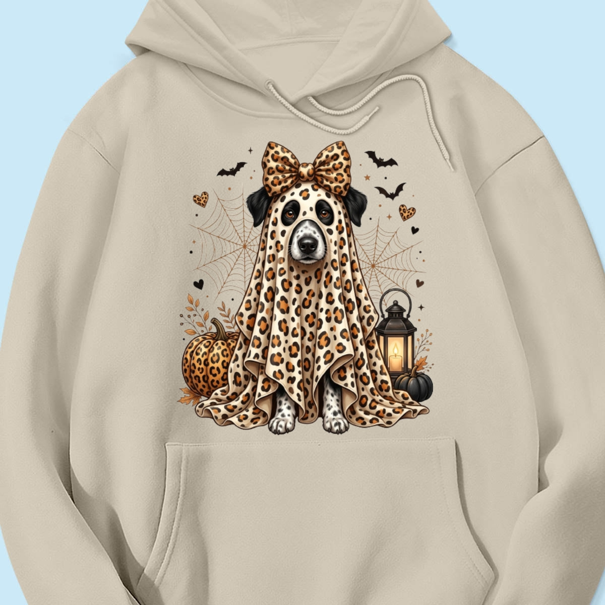 Custom Dog Cat Pet Ghost from Photo - Personalized Shirt - Trendy Halloween Tee for Dog Mom, Cat Mom