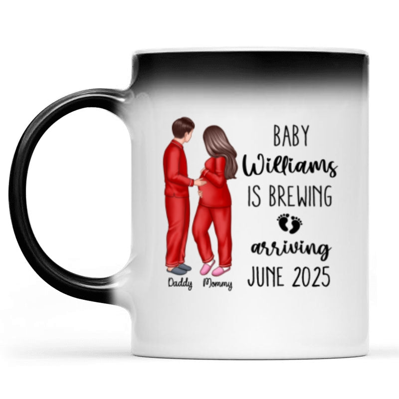 We’re Pregnant Secret Message, Hidden message Personalized Color Changing Mug, Pregnancy Reveal, Pregnancy Announcement, Baby Announcement