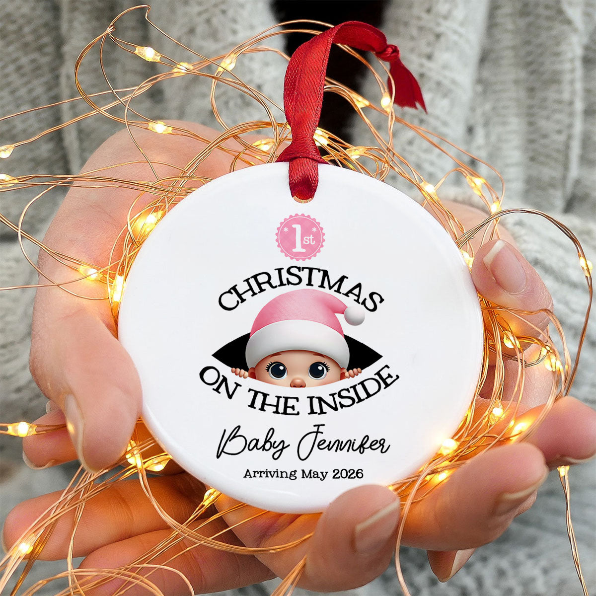 Baby's First Christmas - Personalized Ornament - New Year Gift For Expecting Parents