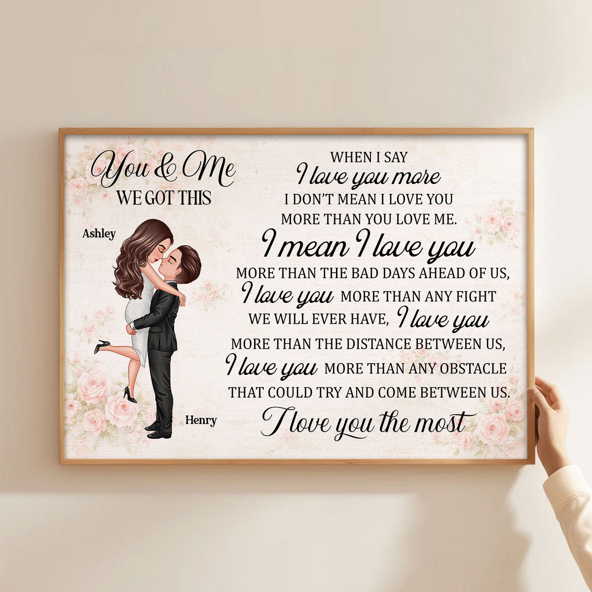 You & Me We Got This Couple - Personalized Poster - Gift for Couple
