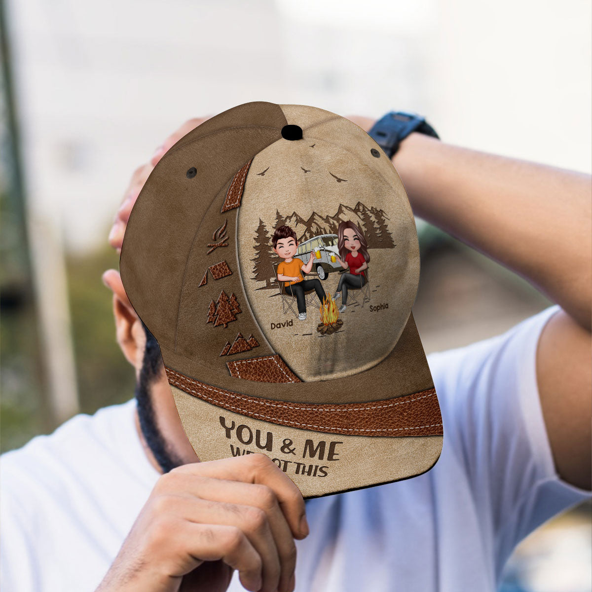 You & Me We Got This Camping Couple Personalized Classic Cap