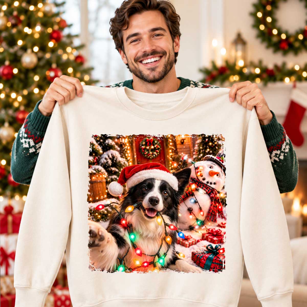 Dog Cat Ruin Christmas Things Upload Pet Photo - Personalized Shirt - Funny Gift For Dog Lovers, Cat Lovers