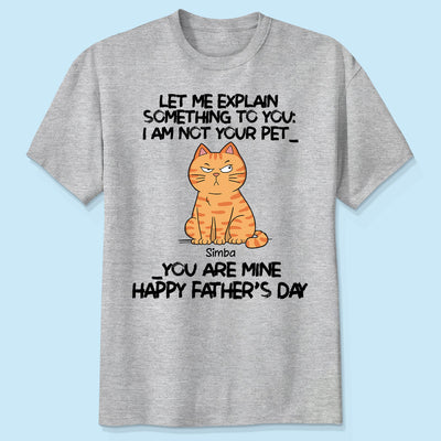 Let Me Explain Funny Cartoon Cats Mother‘s Day Father’s Day Gift Personalized Shirt