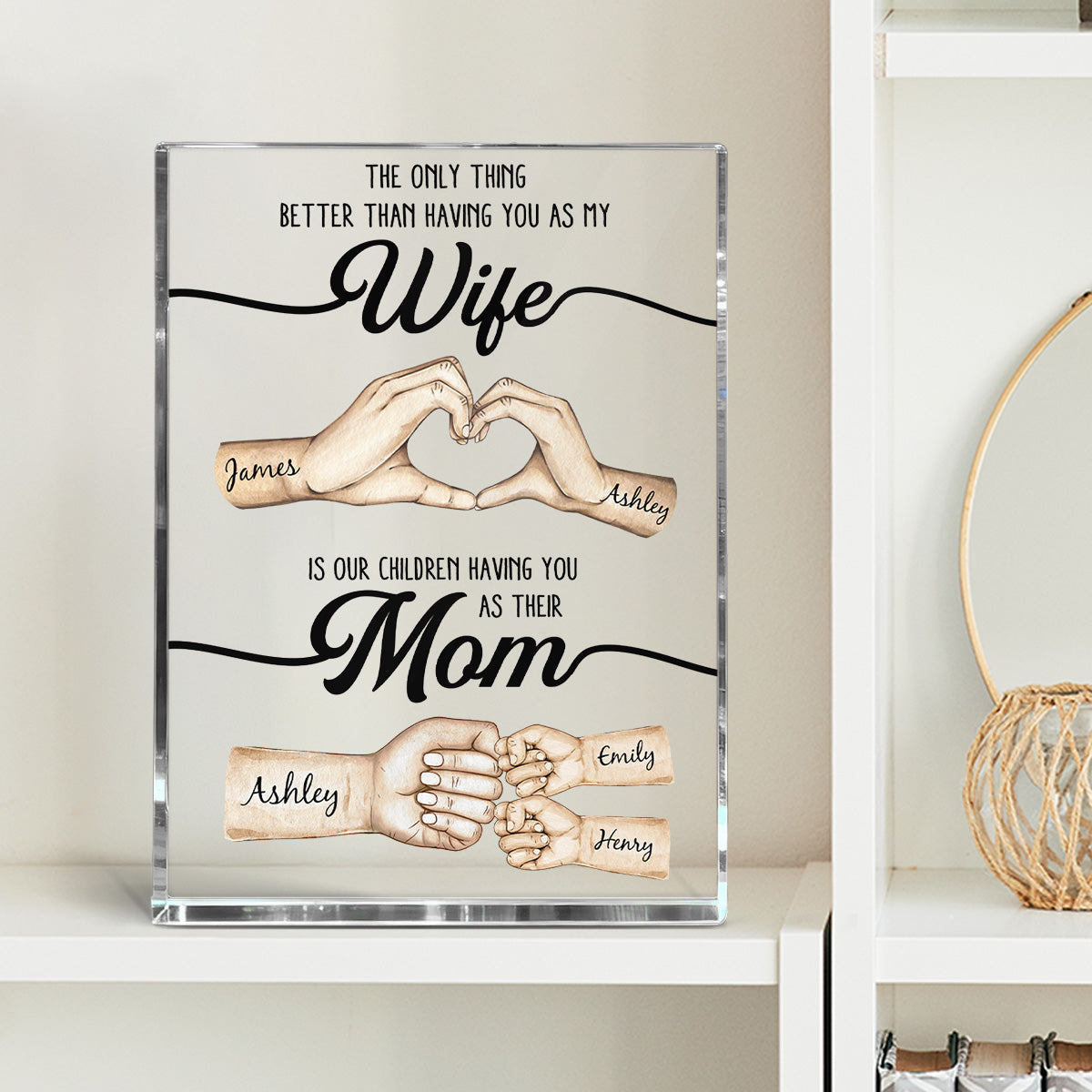 The Only Thing Better Than Having You As My Wife - Personalized Acrylic Block Plaque - Mother's Day Gift For Wife