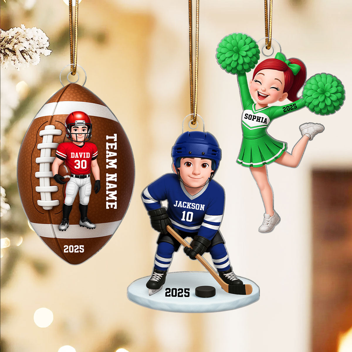 3D Effect Karate Boy Girl - Personalized Acrylic Ornament - Christmas Gift for Daughter or Son