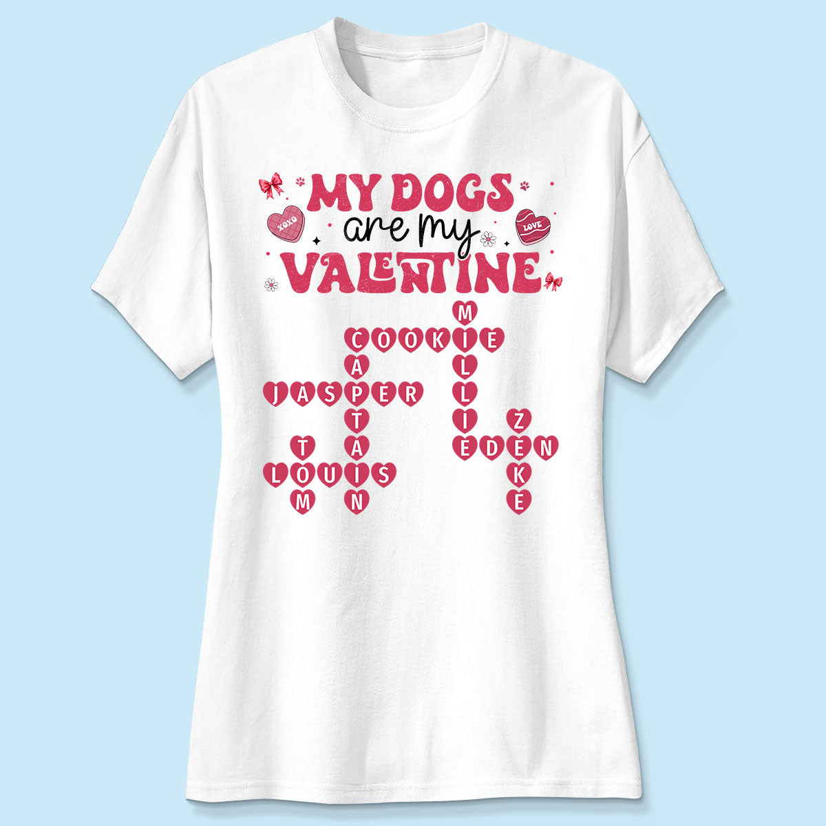 My Dogs Cats Are My  Crossword Puzzle Art  Gift For Pet Lover Personalized Shirt