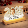 Baby Photo 2025 First Christmas - Personalized LED Night Light - Christmas Gift for New Parent, Newborn Keepsake