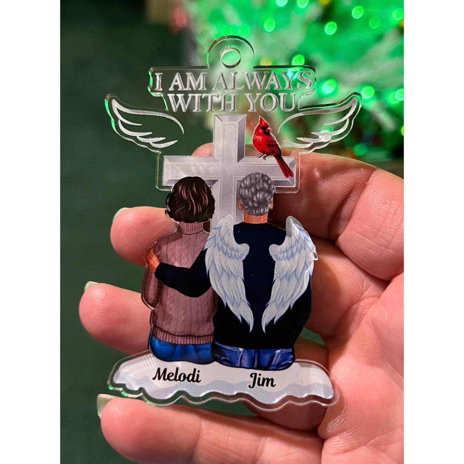 Always With You Family Memorial Keepsake - Personalized Acrylic Ornament