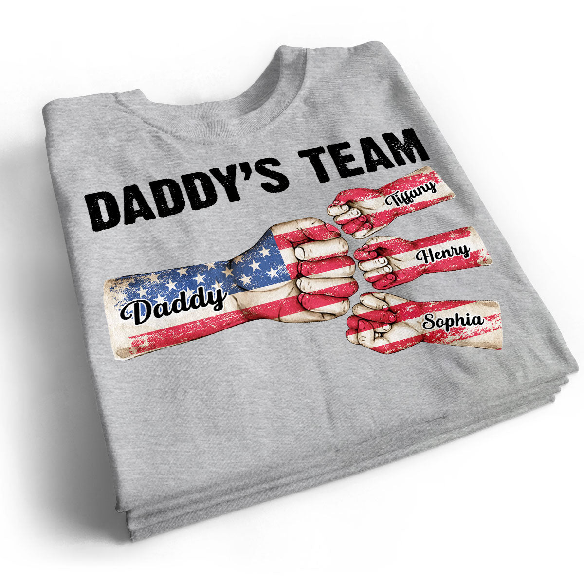 American Daddy‘s Team Personalized Shirt