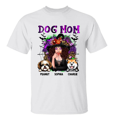 Halloween Neon Leopard Dog Mom Personalized Shirt