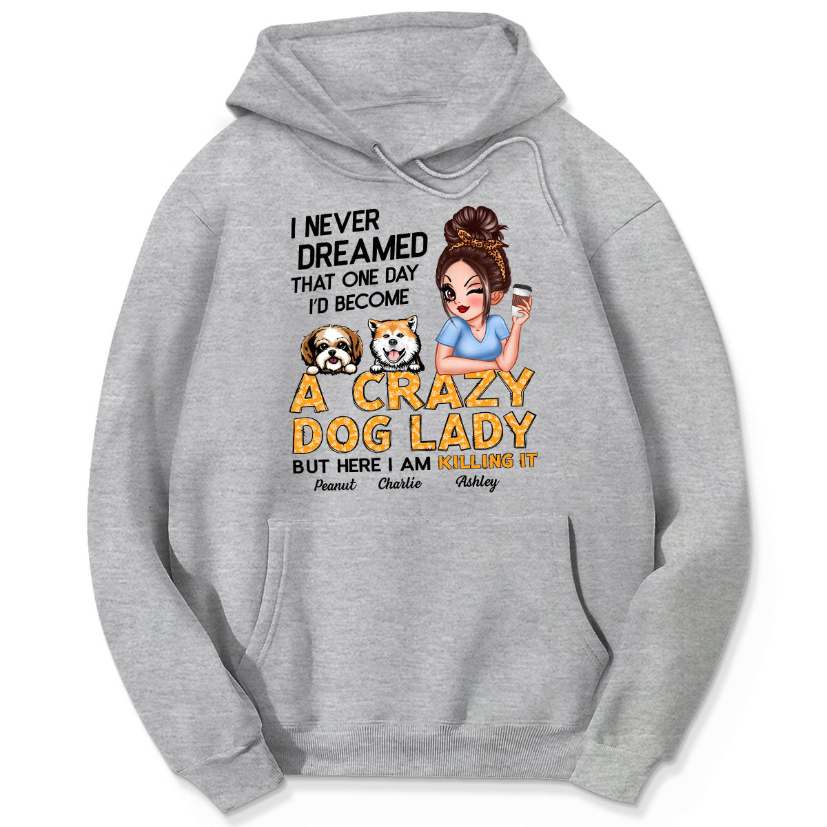 Unleash Your Inner Crazy Dog Lady! Gift For Dog Lover Sassy Dog Mom Personalized Shirt