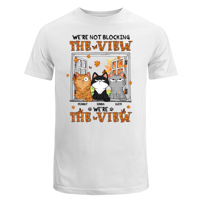 I‘m Not Blocking The View Funny Cats Expressions Personalized Shirt