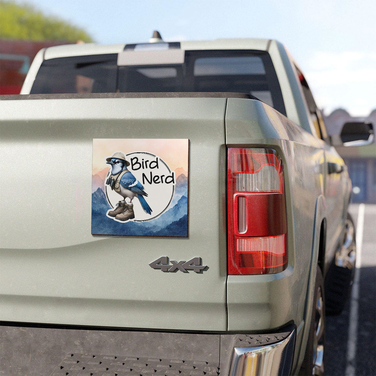 Bird Nerd Funny Bird Watcher Twitcher Gift for Bird Lover Personalized Car Magnet