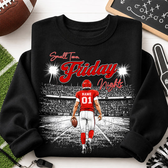 Small Town Friday Night Lights - Personalized Shirt - Game Day Season