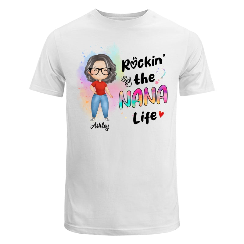 Rockin‘ Grandma Life New Style Watercolor Personalized Shirt