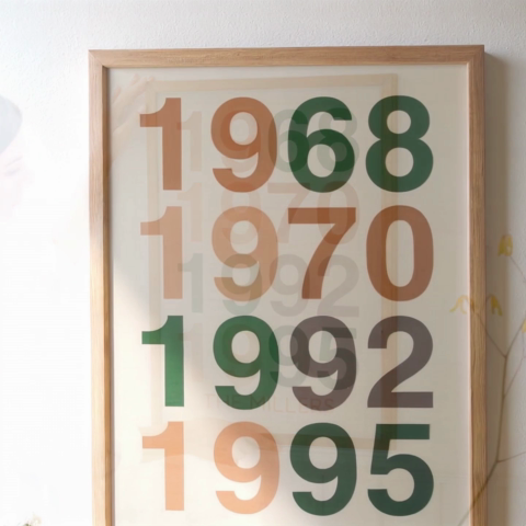 Custom Years Family Home Decor Typography Wall Art Personalized Poster | Gift For Family