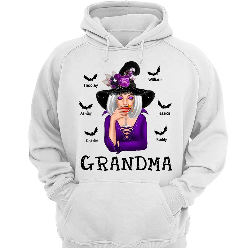 Halloween Witch Mom Grandma Personalized Shirt