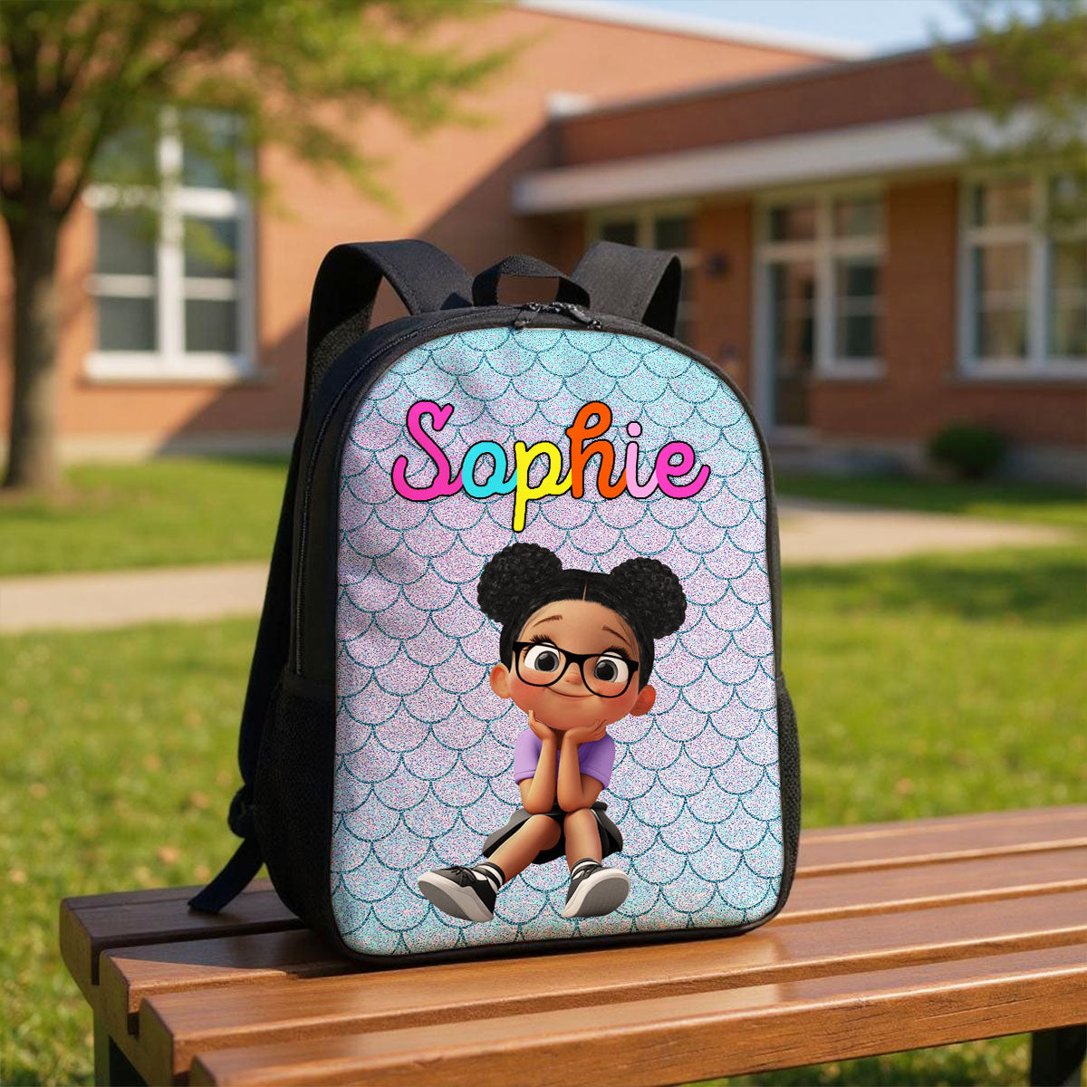 Unicorn, Mermaid, Dinosaur, Space Theme - Personalized Backpack - Back to School Backpack for Kids