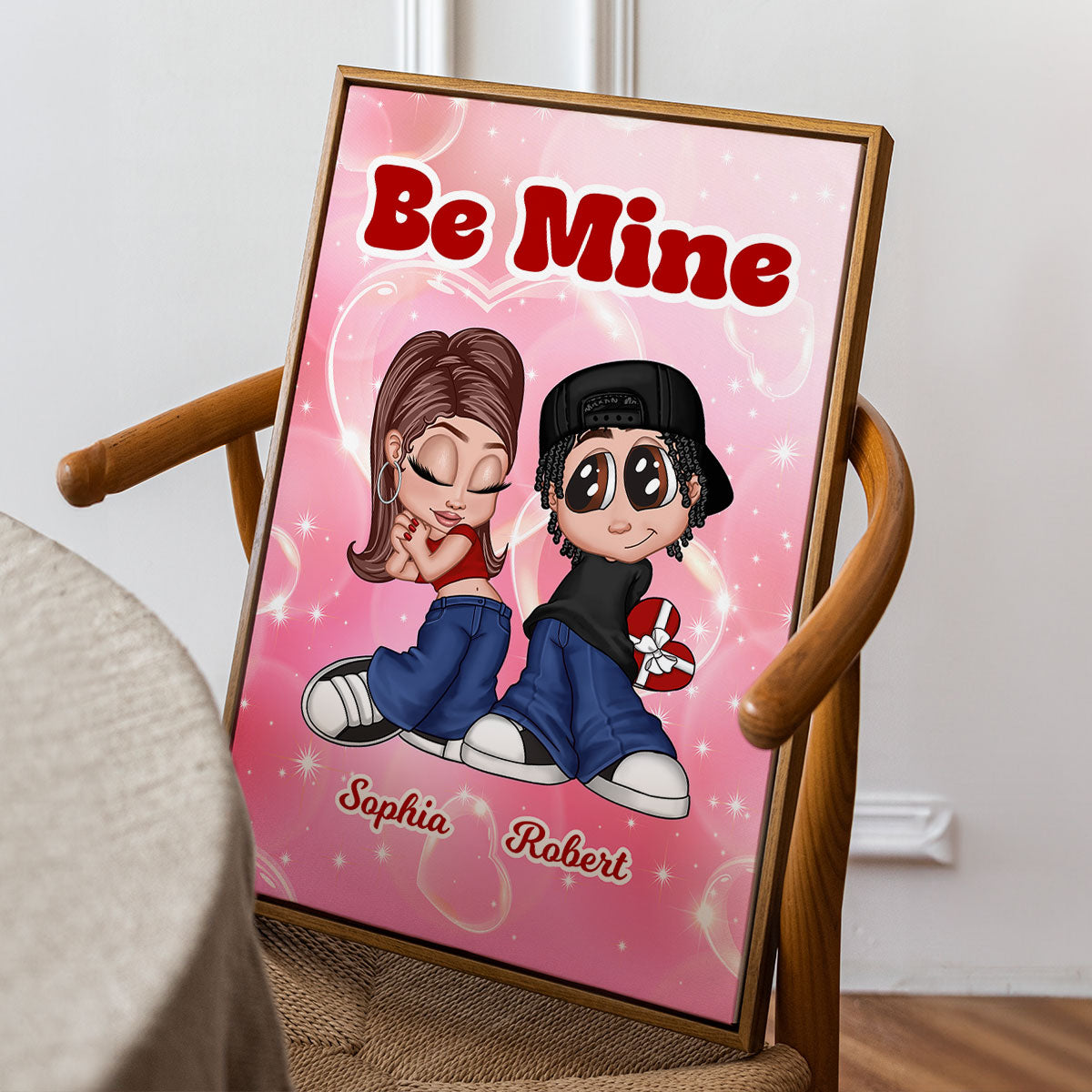 Y2K Couple Personalized Poster, Unique Gift For Him, For Her