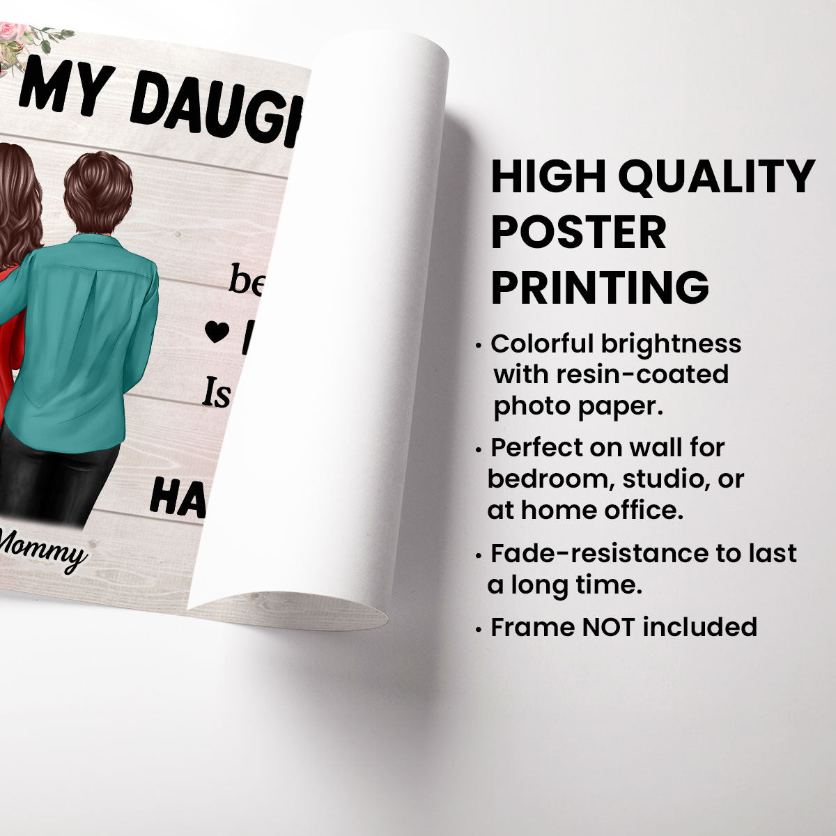 To My Daughter-In-Law Happy Mother's Day Personalized Poster, Gift For Daughter-In-Law