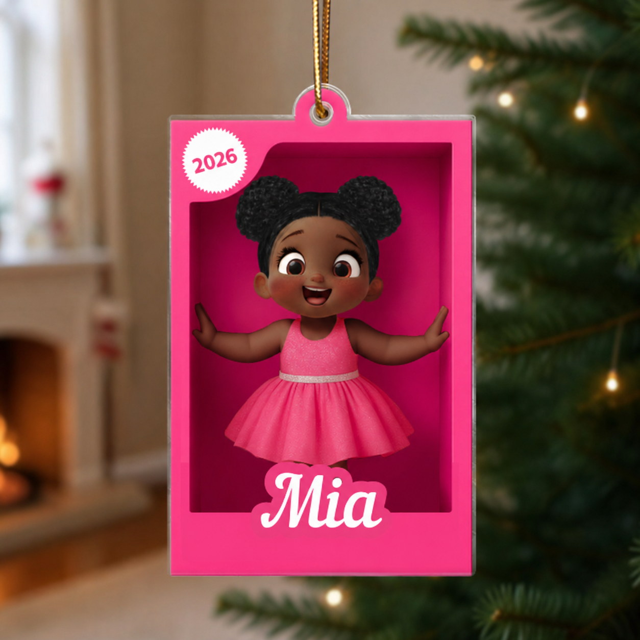 Personalized Kid In Toy Box 3D Acrylic Ornament, Christmas Gift For Kids, Grandkids