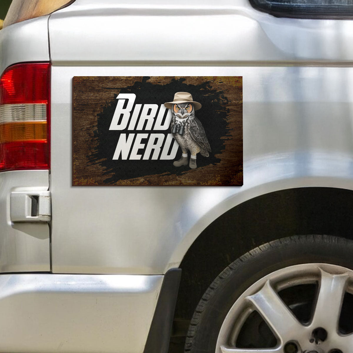 Bird Nerd Funny Gift for Bird Watcher Twitcher Bird Lover Personalized Car Magnet